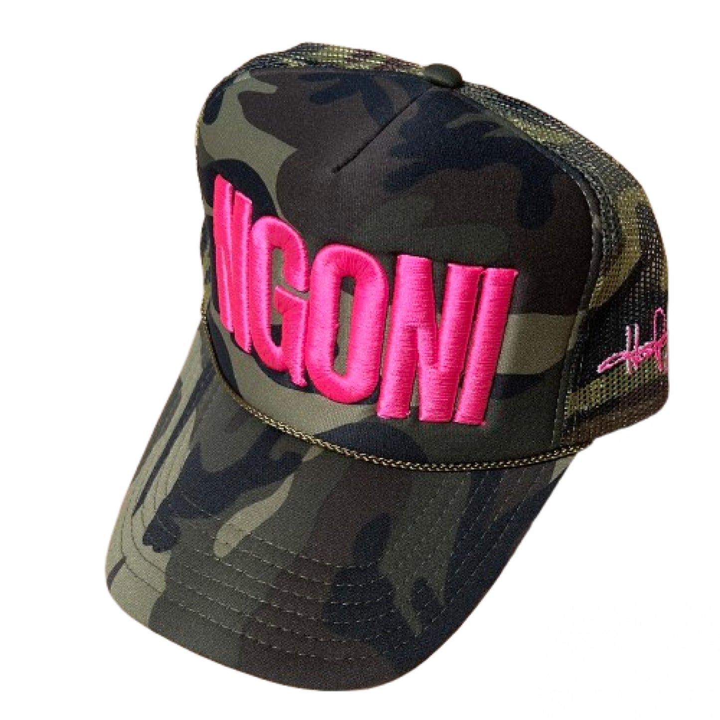 Camo "Month of May" Foam Trucker Hat (Pink/Ngoni)