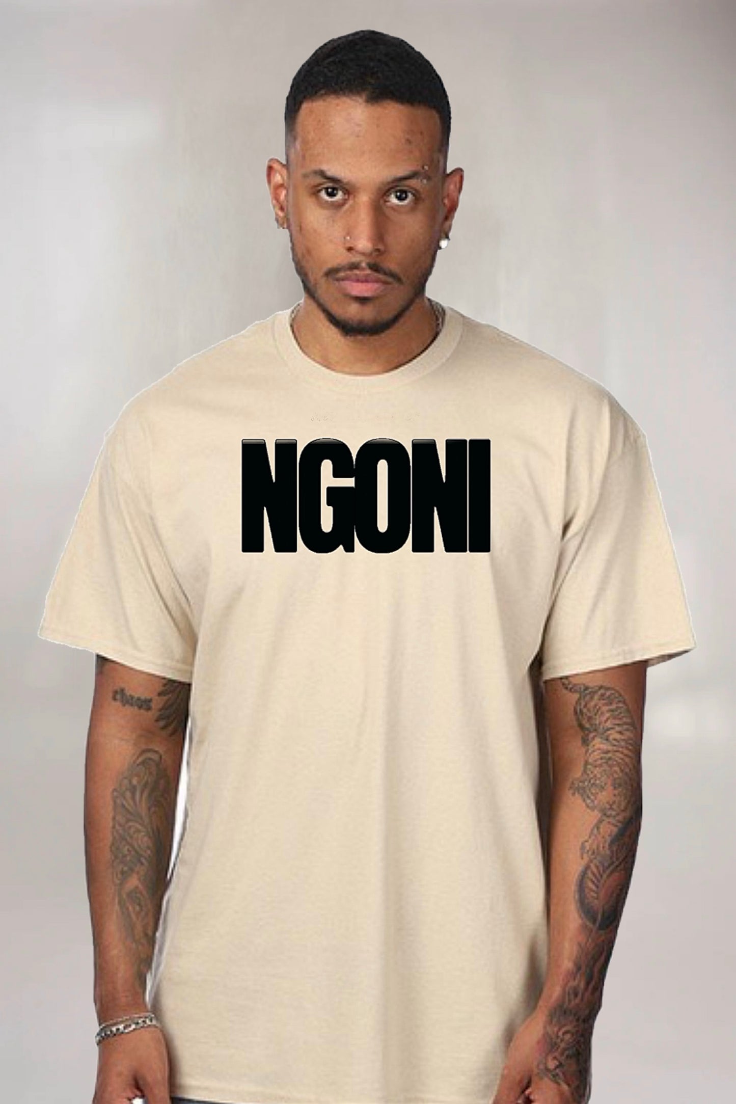 Ngoni Unisex Sand Miami Bloodline TShirt Package