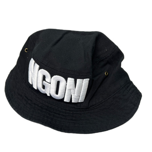 Black Bucket Hat (White/Ngoni)