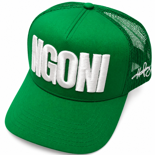 Kelly Green Trucker Hat (White/Ngoni)