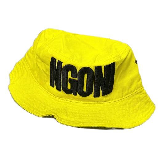 Yellow Bucket Hat (Black/Ngoni)