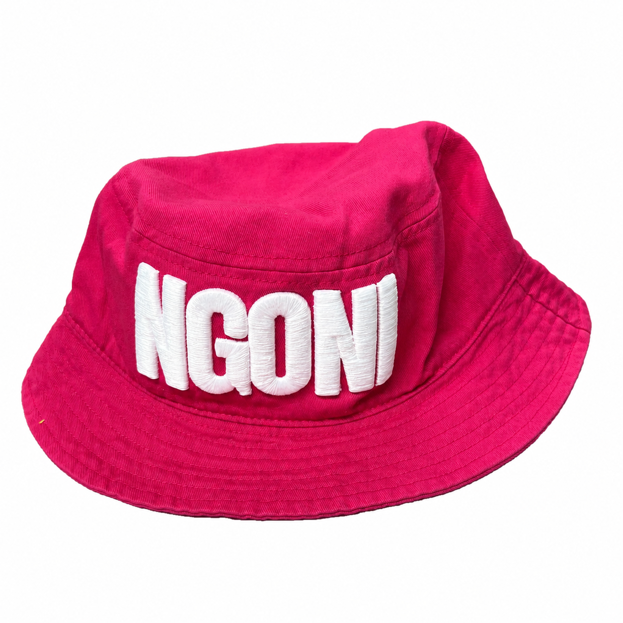 Pink Bucket Hat (White/Ngoni)