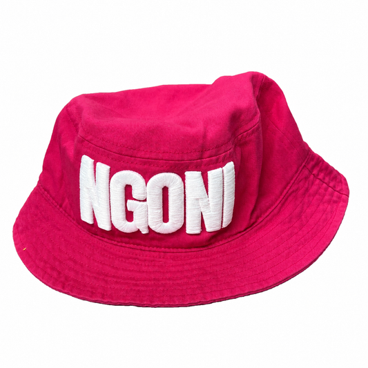 Pink Bucket Hat (White/Ngoni)