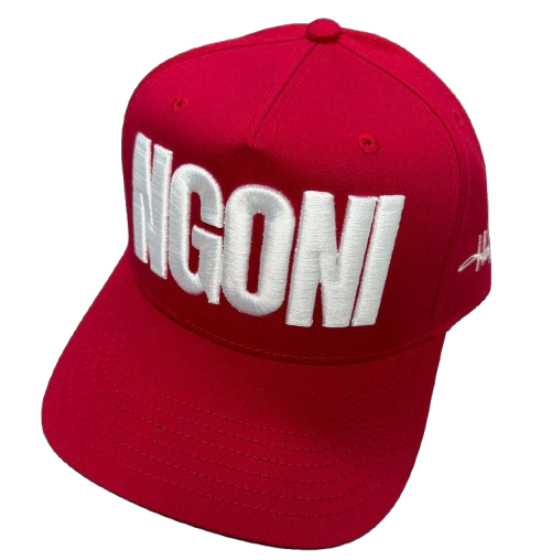 Red Snap Back Hat (Black/Ngoni)