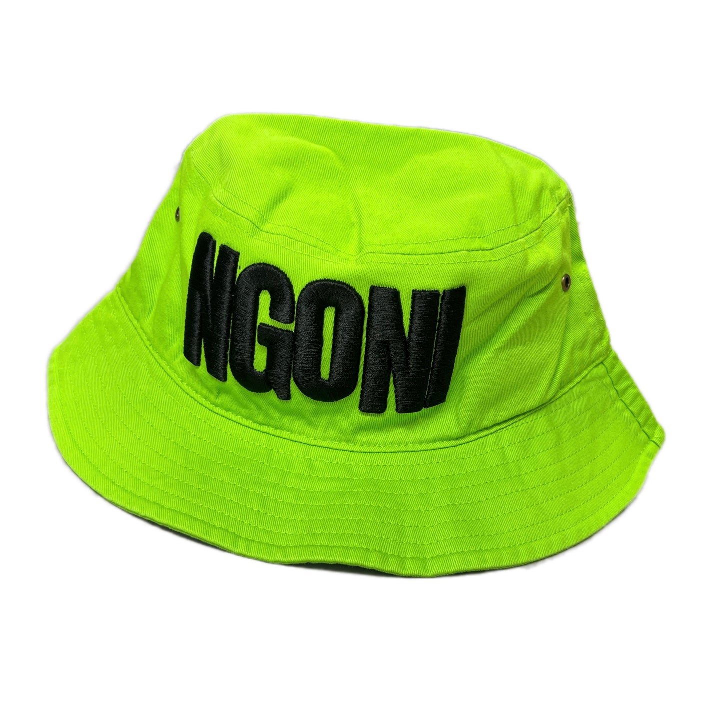 Lime Bucket Hat (Black/Ngoni)