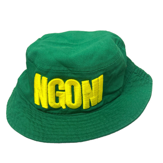 Green Bucket Hat (Mustard Yellow/Ngoni)