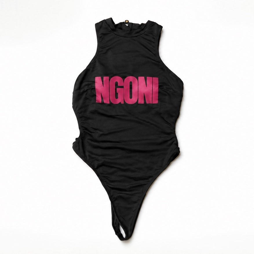 Ngoni Miami Carnival Jouvert Black Monokini Package