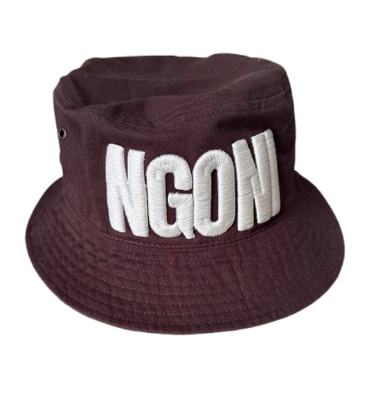 Mocha Brown Bloodline Bucket Hat (Tan/Ngoni)