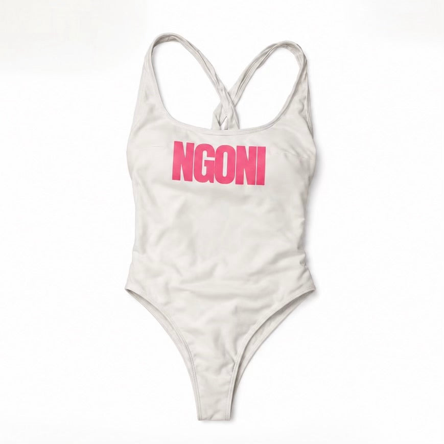 Ngoni Miami Carnival Jouvert White Monokini Package