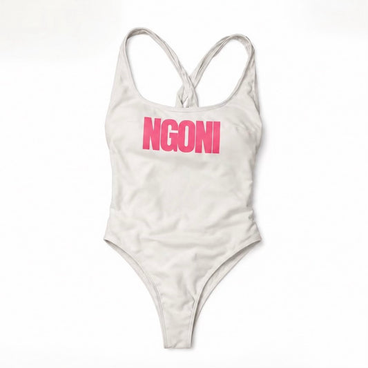 Ngoni Miami Carnival Jouvert White Monokini Package