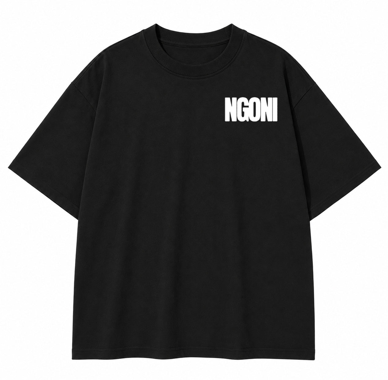 Ngoni Boxy Tee "To The World" Edition (Black)